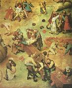 detalj fran barnens lekar Pieter Bruegel